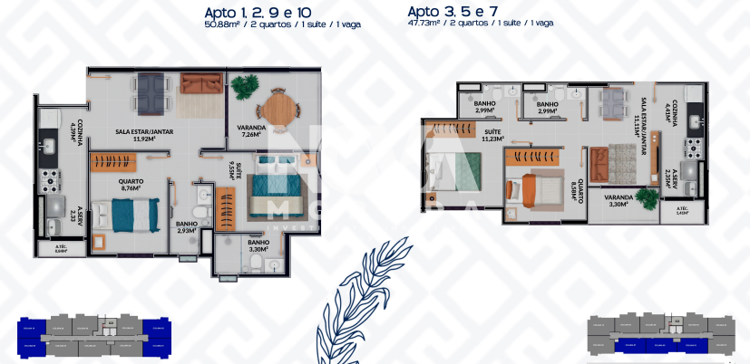Apartamento à venda com 2 quartos, 49m² - Foto 6