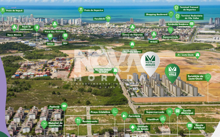 Apartamento à venda com 2 quartos, 42m² - Foto 2