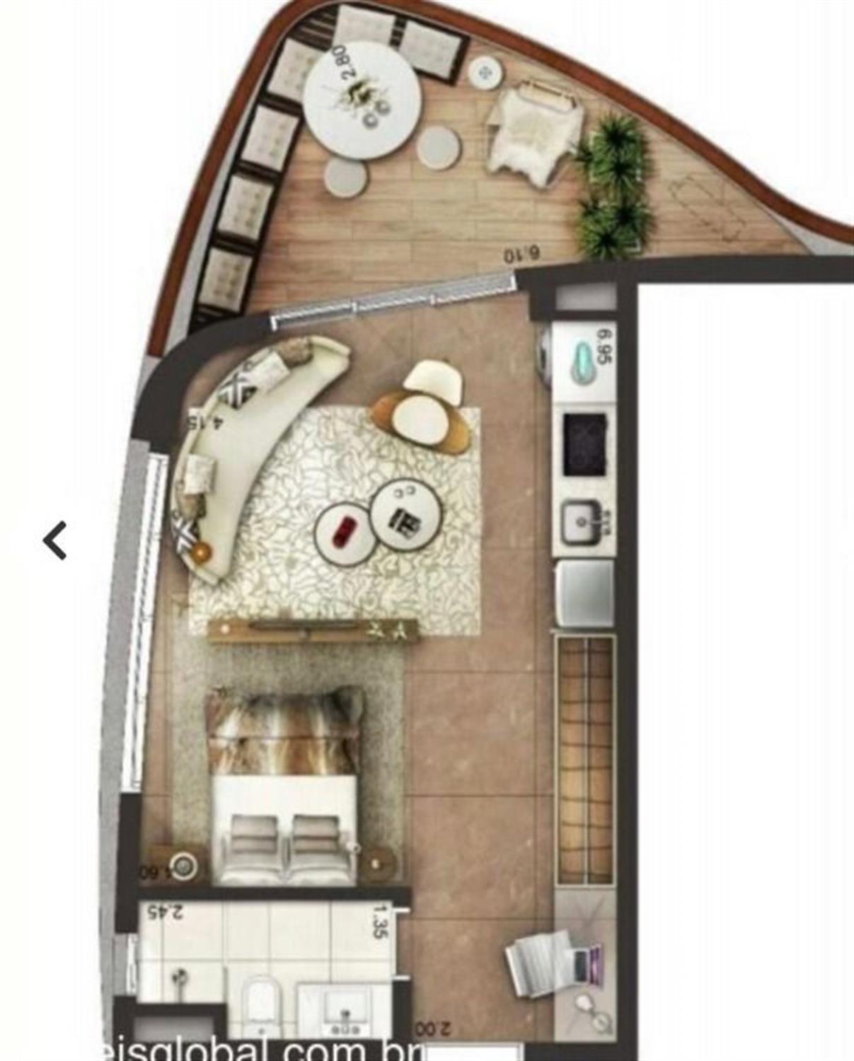 Apartamento, 1 quarto, 48 m² - Foto 18