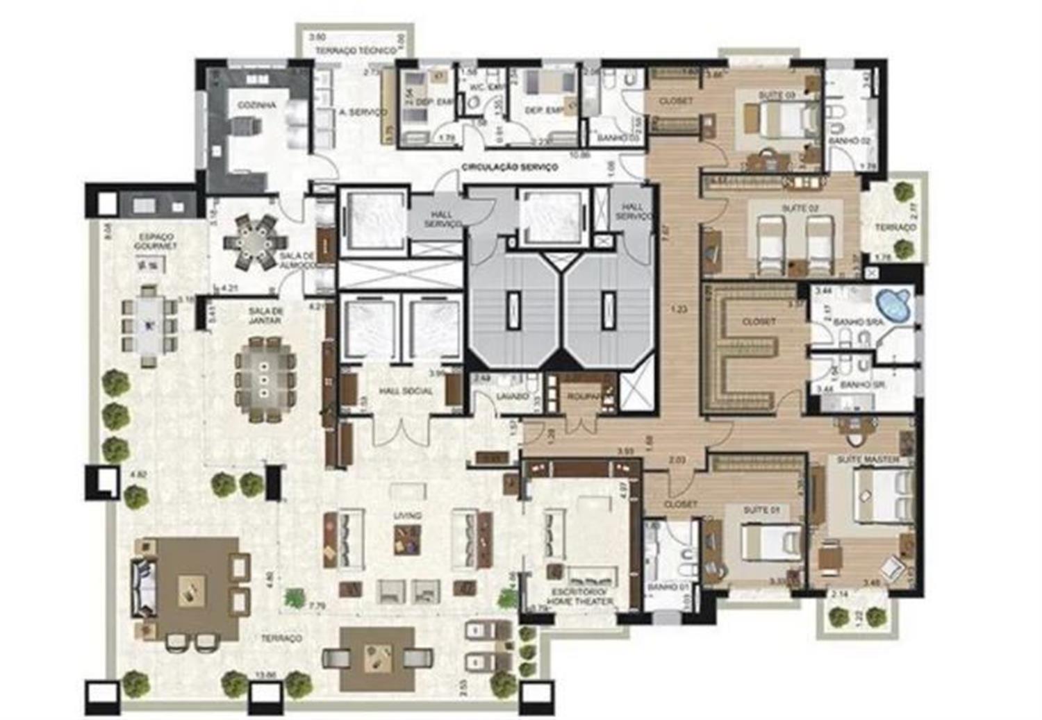 Apartamento, 4 quartos, 408 m² - Foto 15