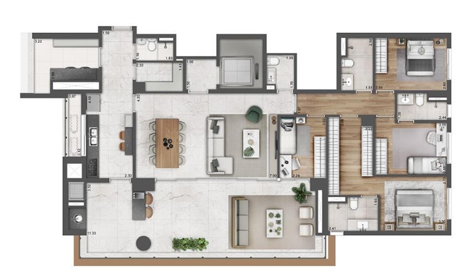 Apartamento, 4 quartos, 210 m² - Foto 11