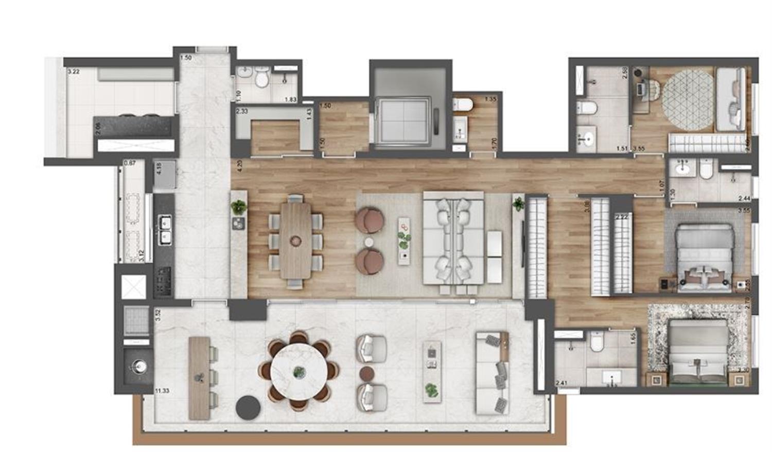 Apartamento, 4 quartos, 210 m² - Foto 10