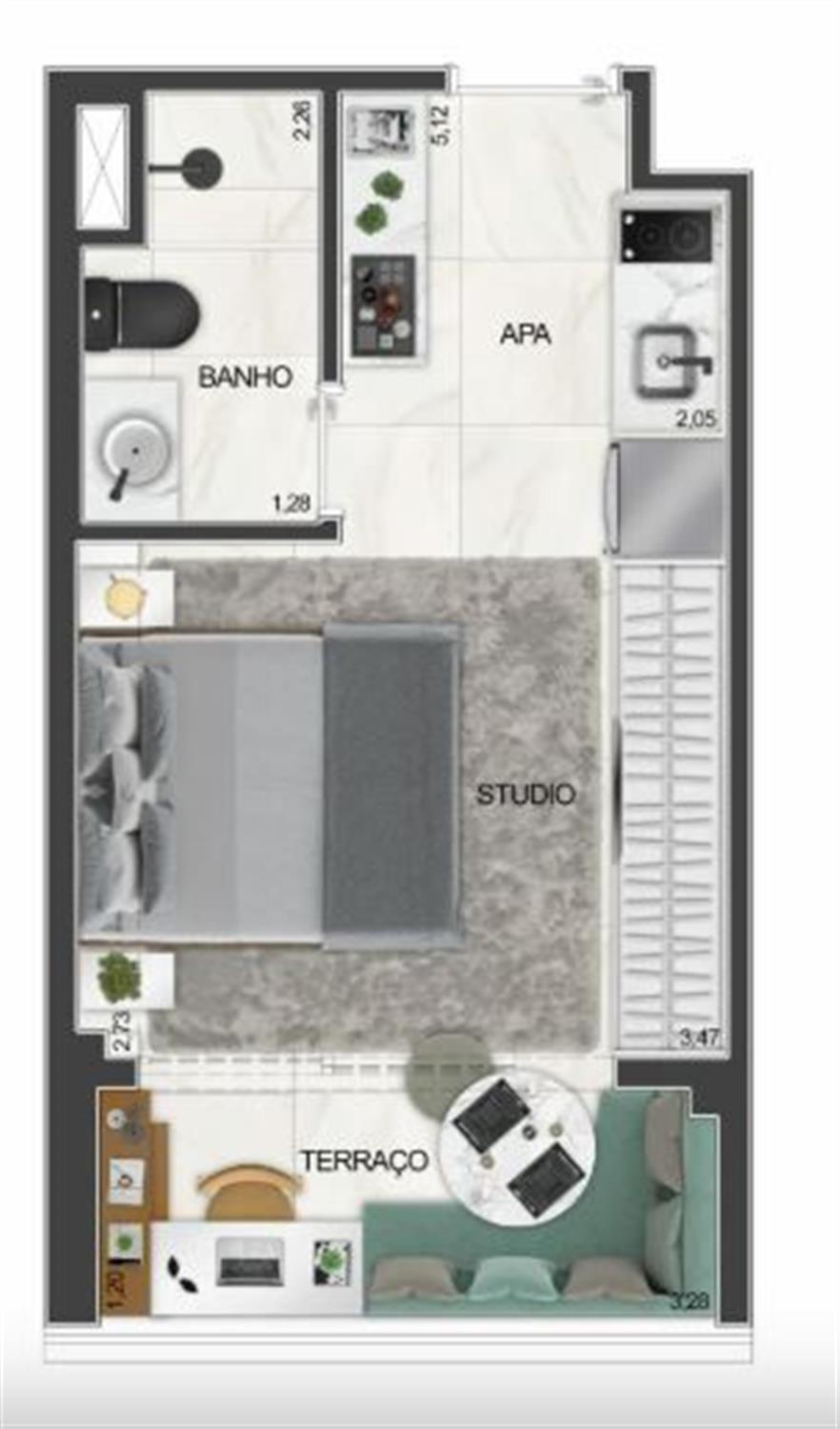 Apartamento, 1 quarto, 23 m² - Foto 22