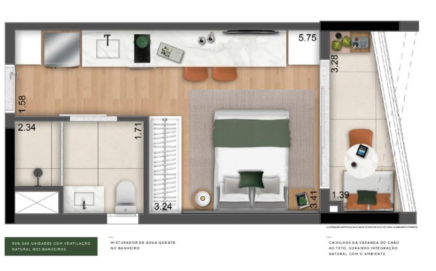 Apartamento, 1 quarto, 26 m² - Foto 11