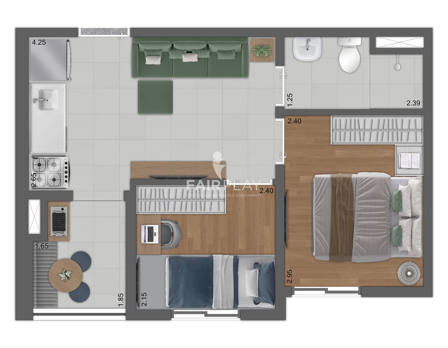 Apartamento, 1 quarto, 24 m² - Foto 28