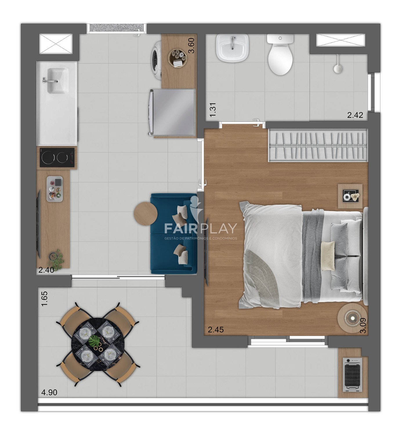 Apartamento, 1 quarto, 24 m² - Foto 33