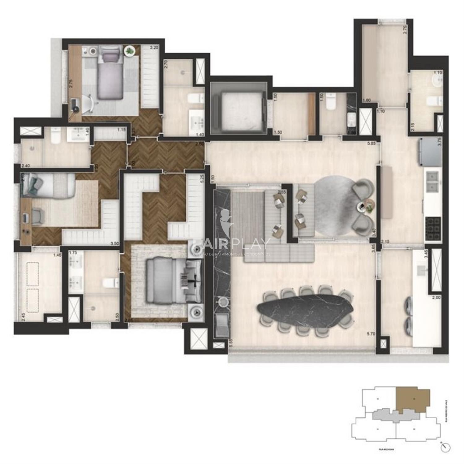 Apartamento, 3 quartos, 145 m² - Foto 22