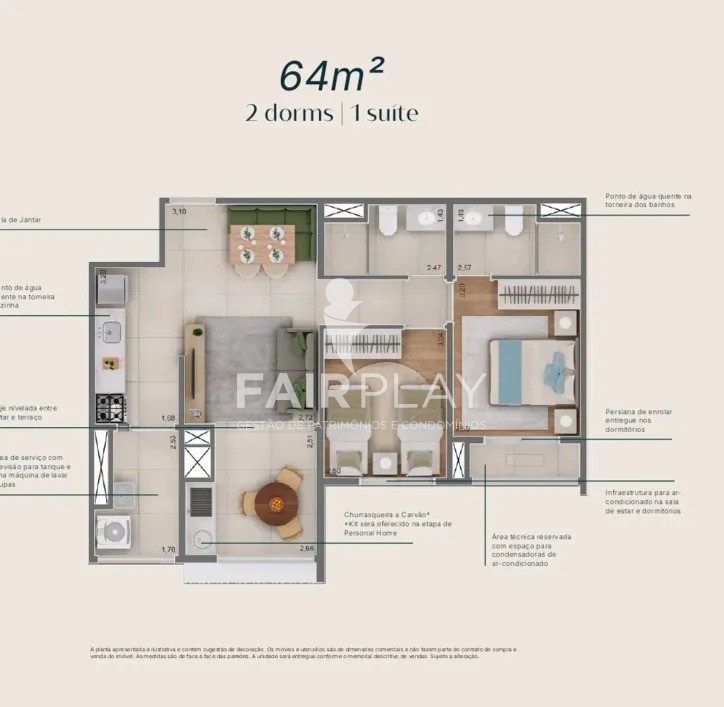 Apartamento, 3 quartos, 85 m² - Foto 2