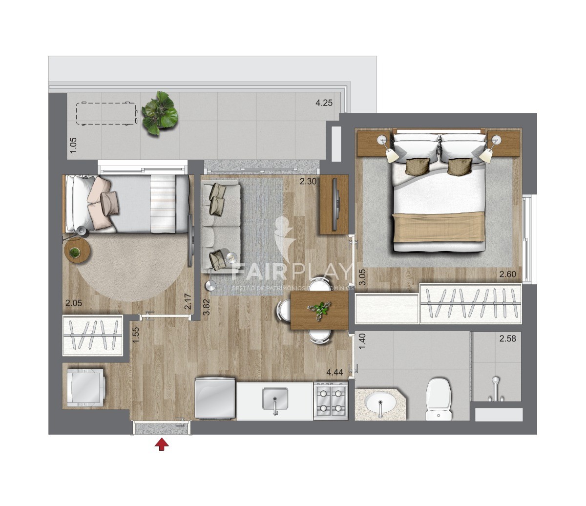 Apartamento, 1 quarto, 33 m² - Foto 21
