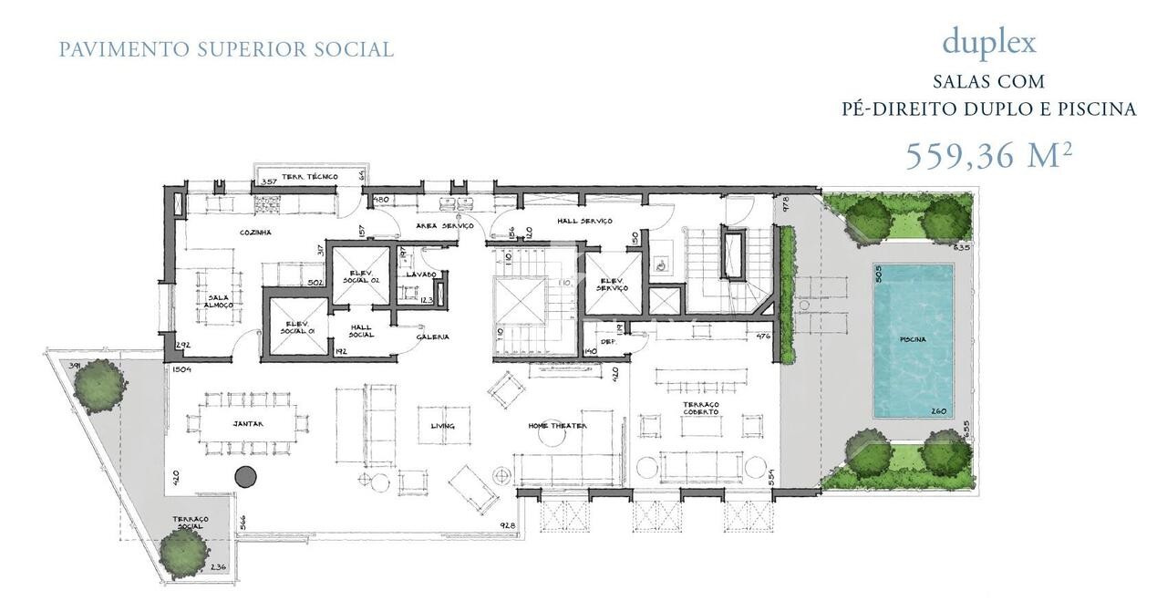Cobertura, 4 quartos, 560 m² - Foto 12