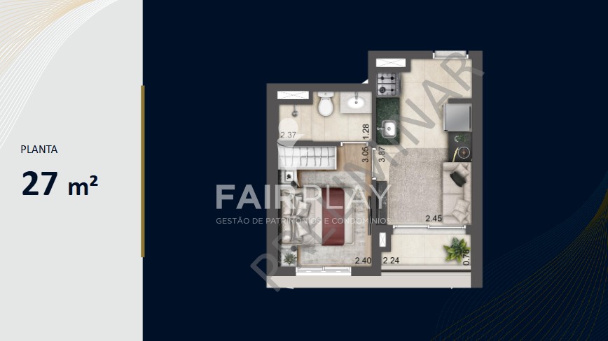 Apartamento, 1 quarto, 21 m² - Foto 14