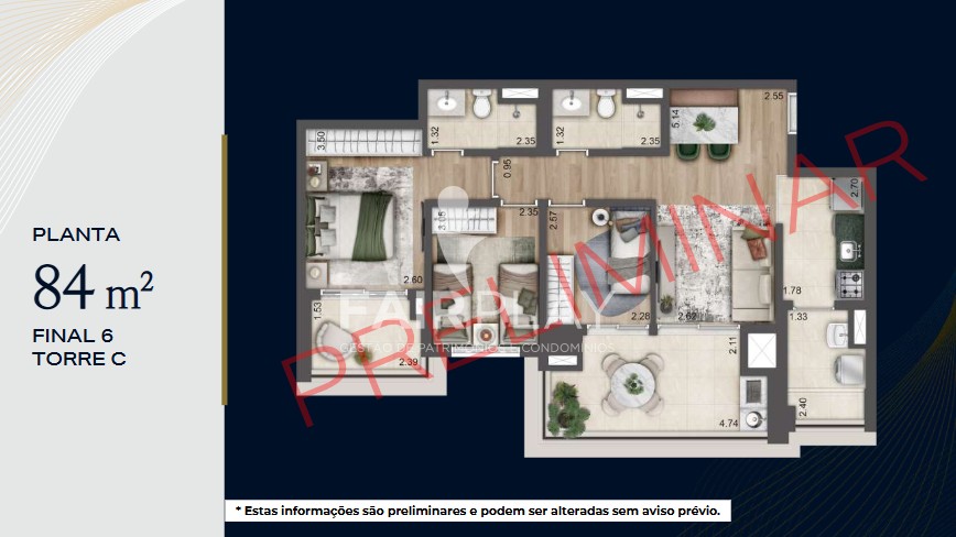 Apartamento, 3 quartos, 84 m² - Foto 18