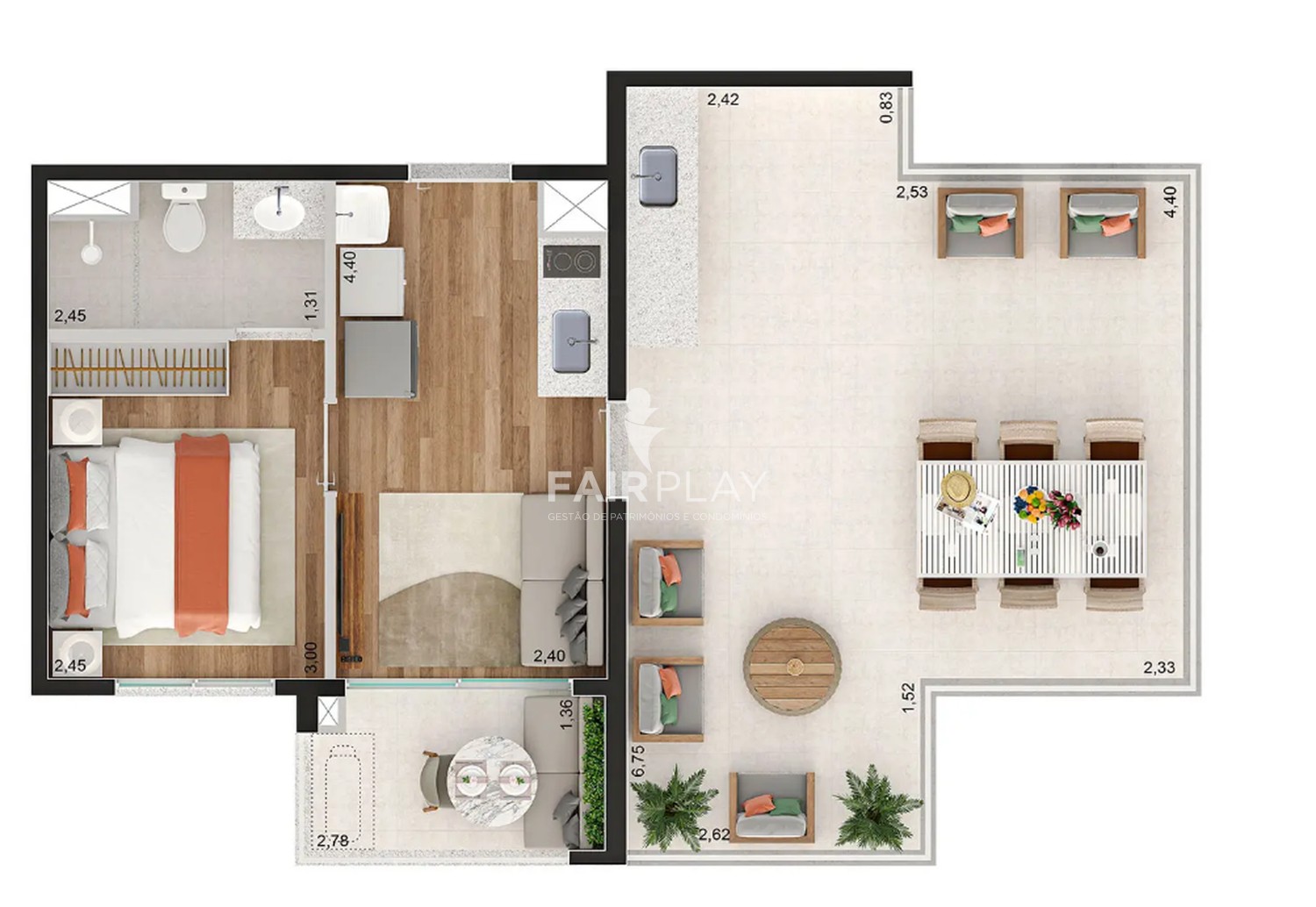Apartamento, 1 quarto, 31 m² - Foto 1