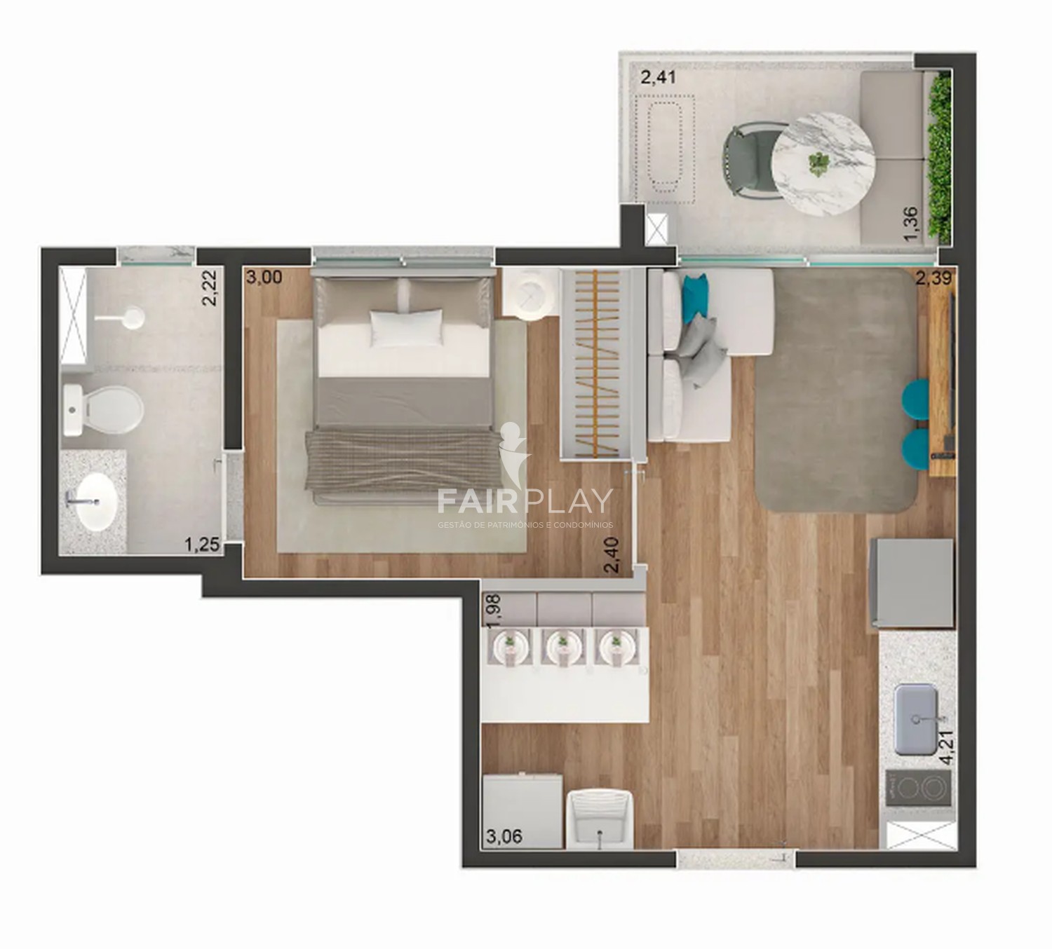 Apartamento, 1 quarto, 31 m² - Foto 4