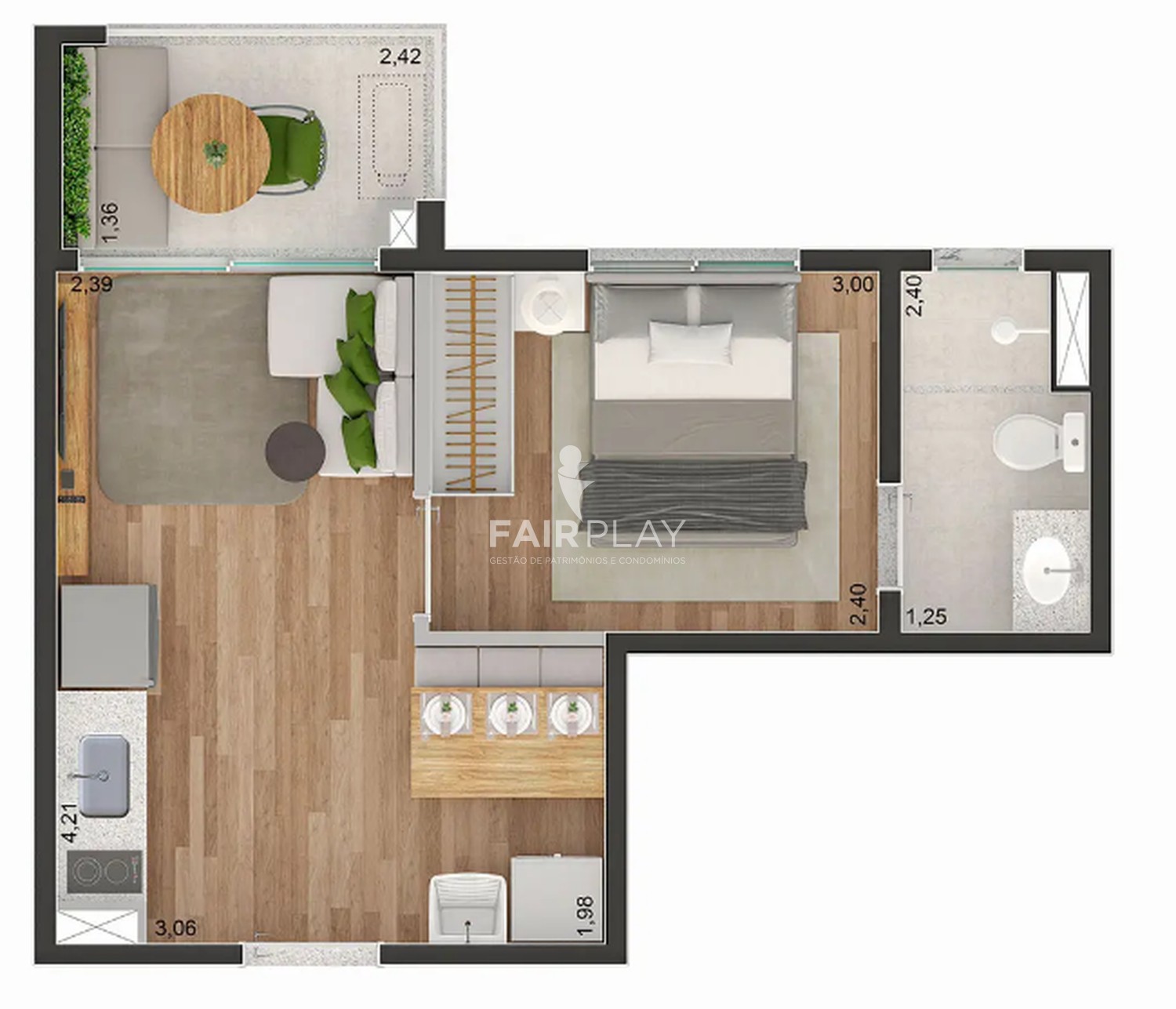 Apartamento, 1 quarto, 31 m² - Foto 5