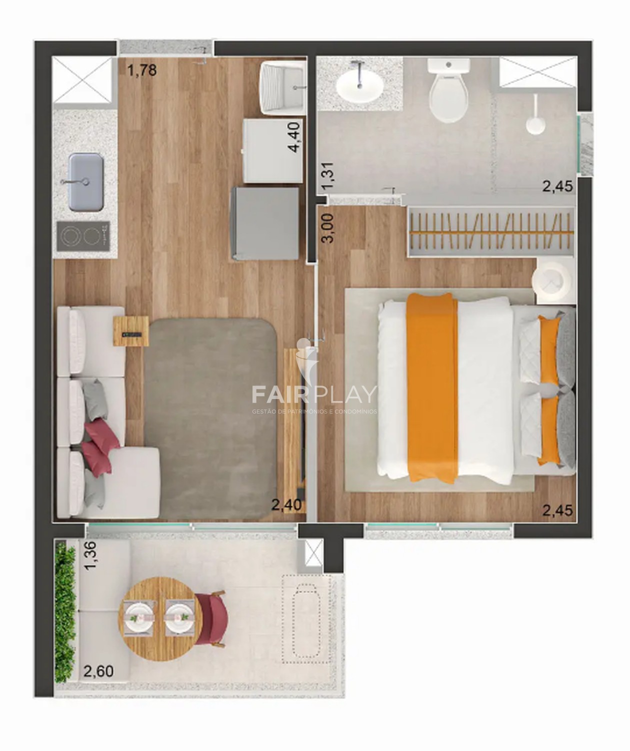 Apartamento, 1 quarto, 31 m² - Foto 6