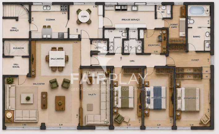 Apartamento, 3 quartos, 230 m² - Foto 41