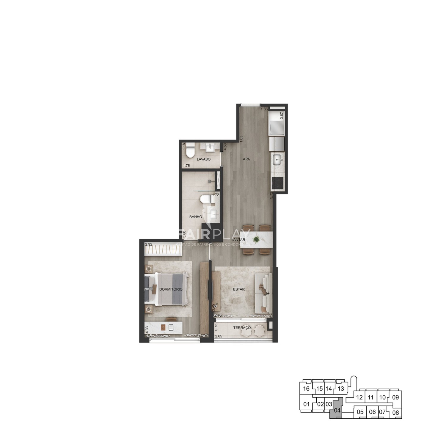 Apartamento, 1 quarto, 55 m² - Foto 22
