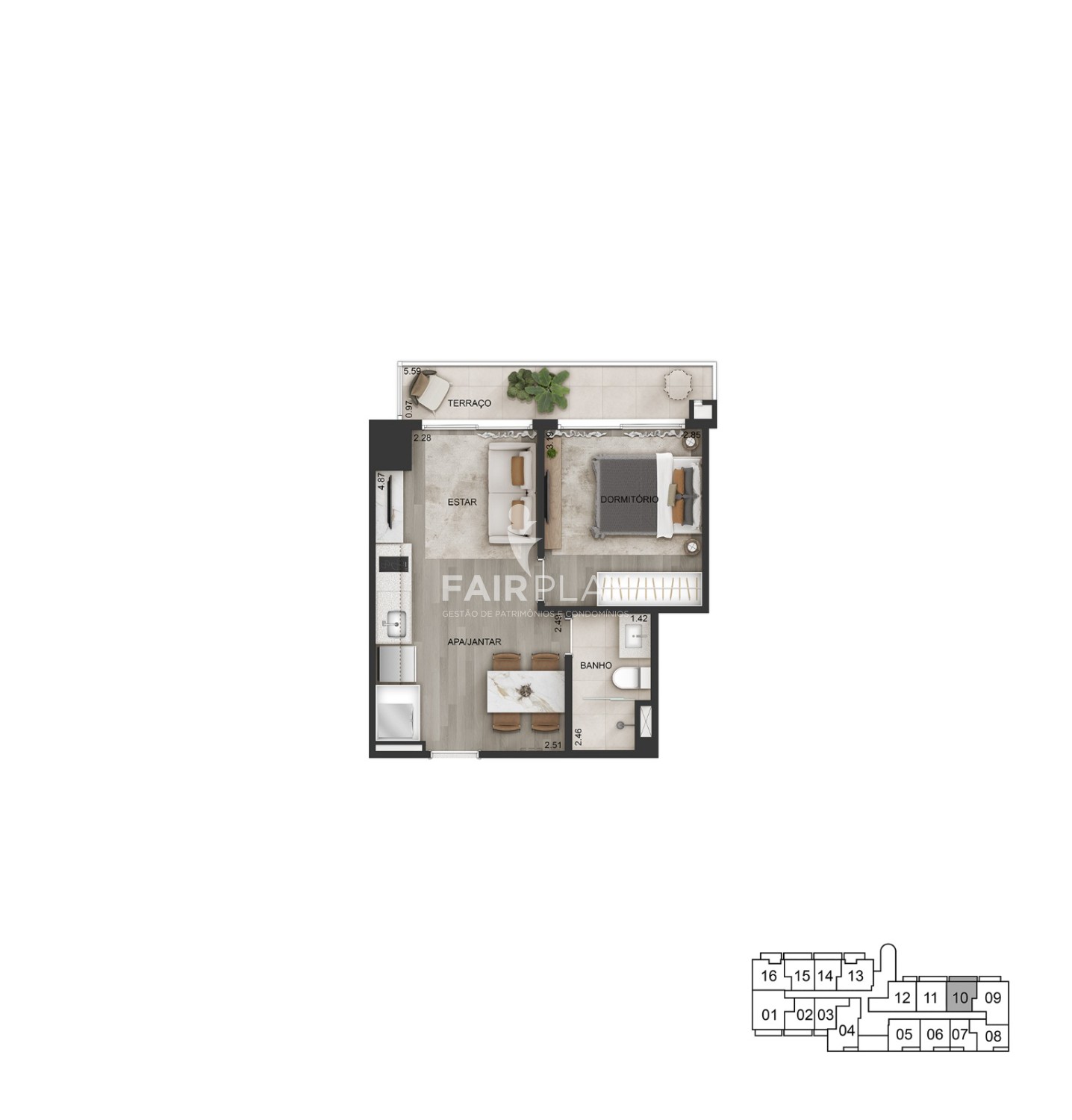Apartamento, 1 quarto, 42 m² - Foto 20