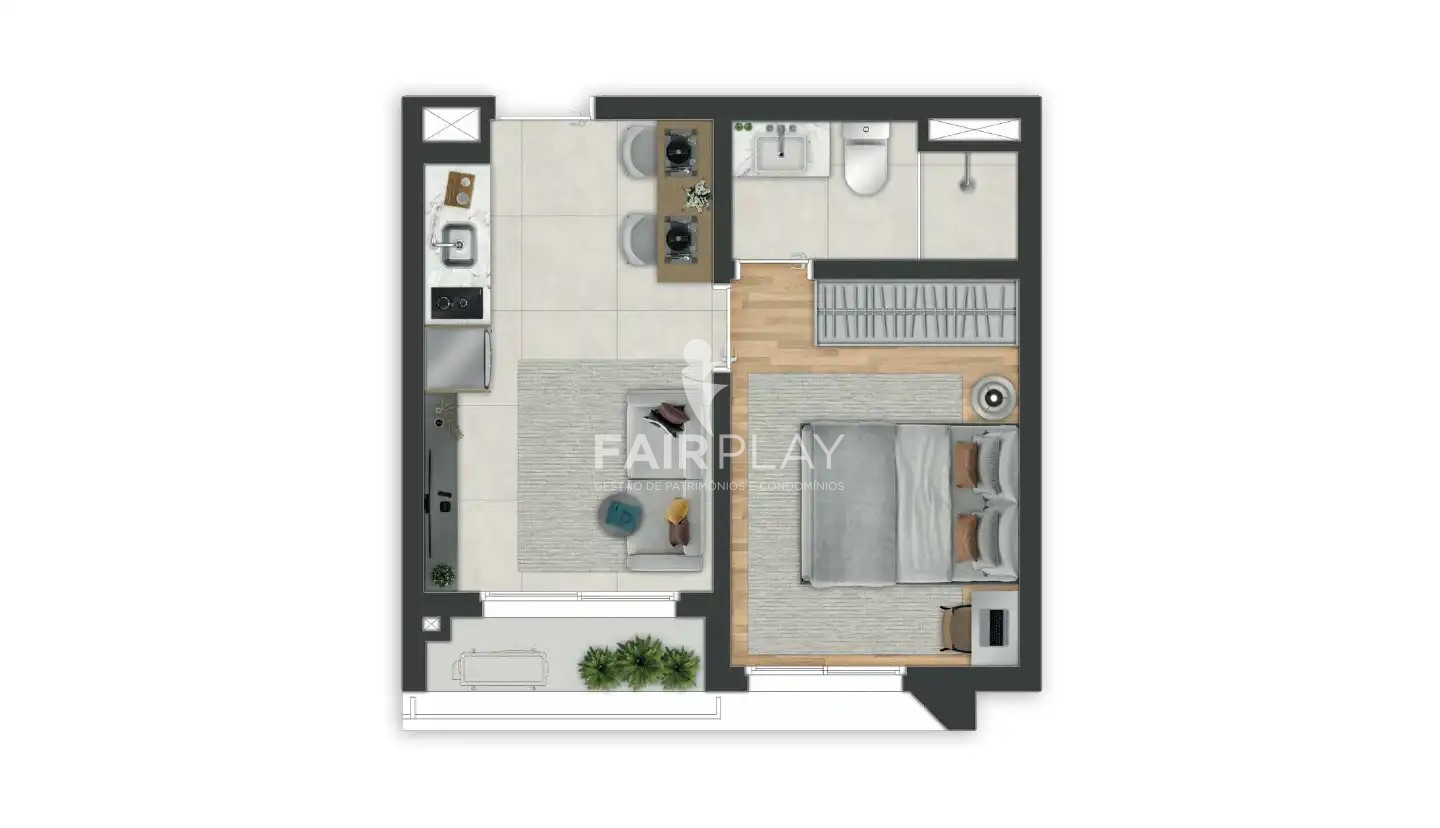 Apartamento, 1 quarto, 30 m² - Foto 11
