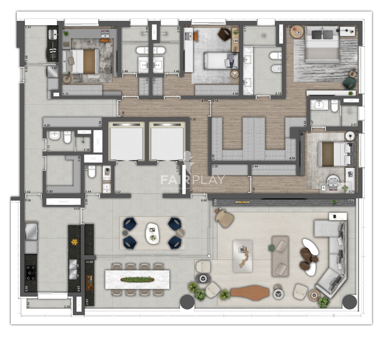 Apartamento, 4 quartos, 298 m² - Foto 28