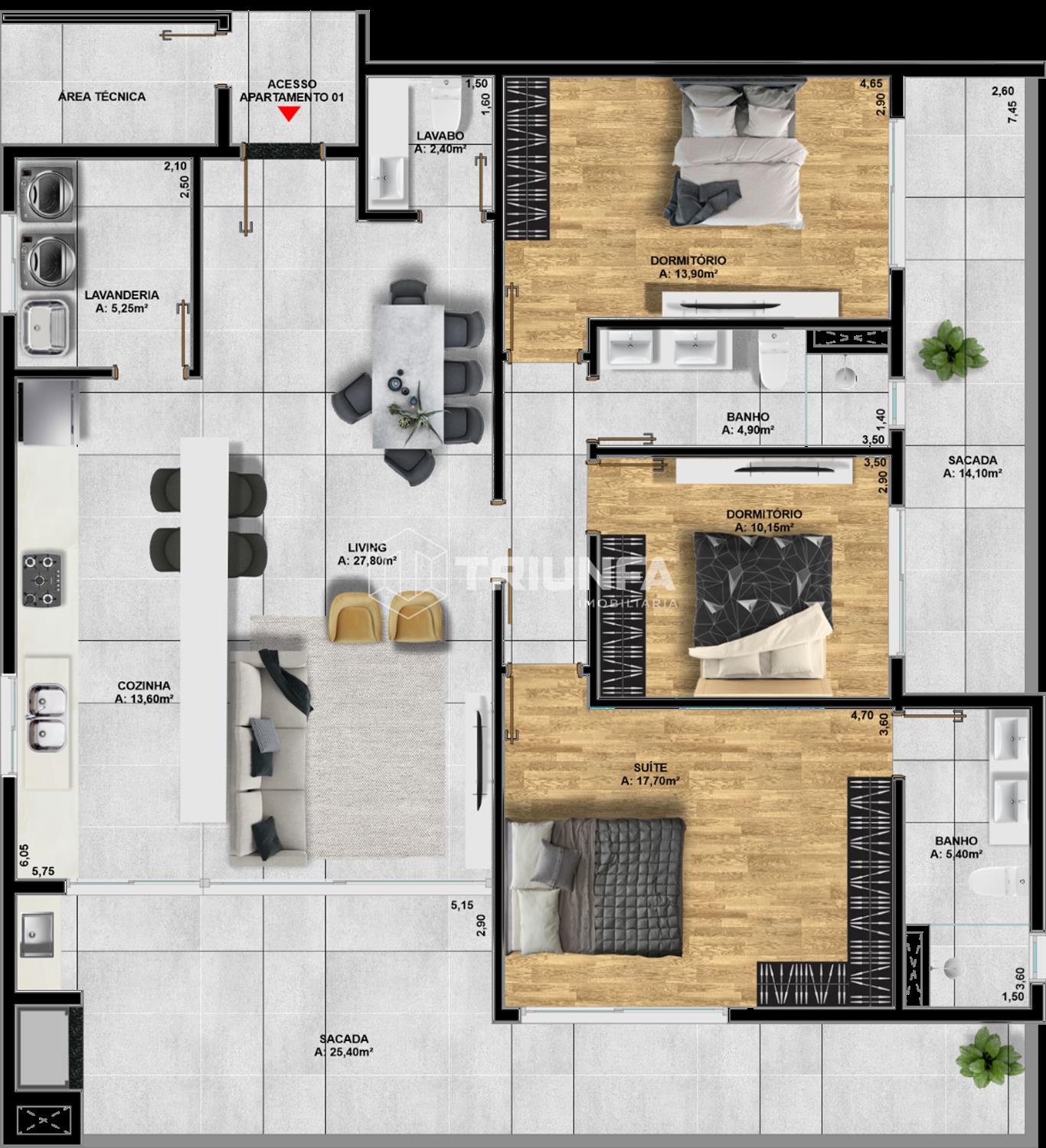 Apartamento, 3 quartos, à venda, 165 m², Centro - Farroupilha — foto 3