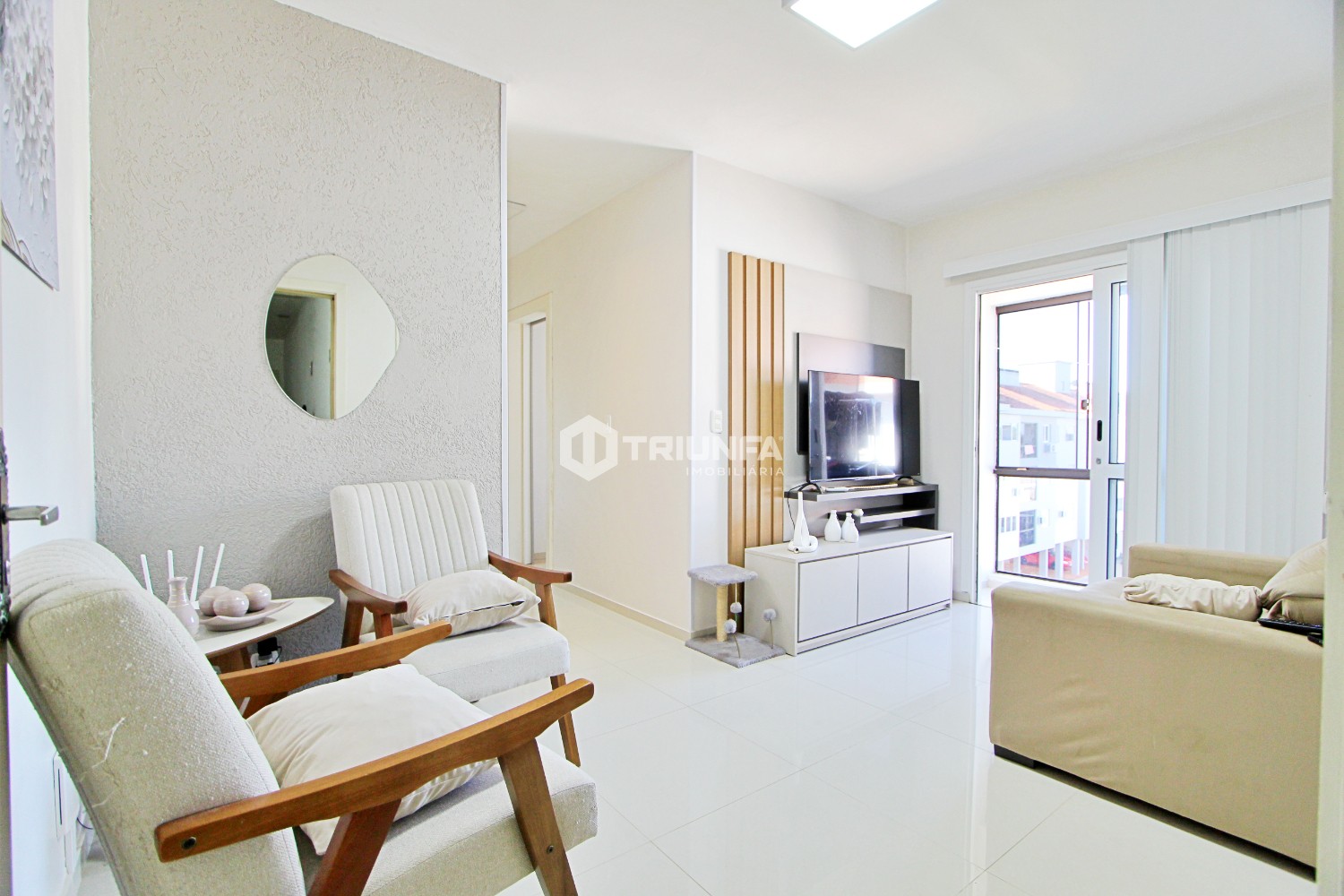 Conheça esse charmoso apartamento localizado no bairro São Francisco, em Farroupilha, no Rio Grande do Sul.
